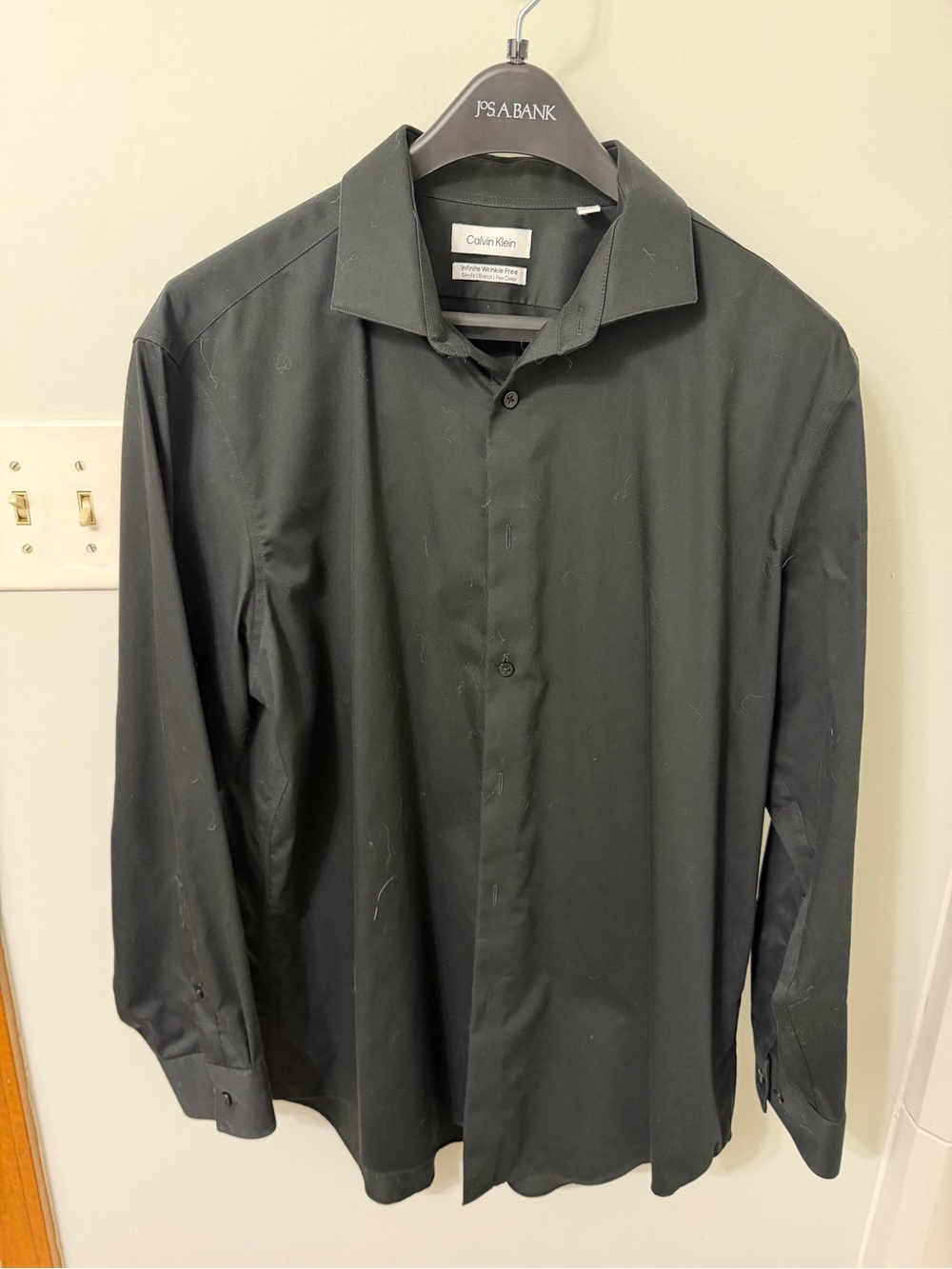 Calvin Klein Men’s Black Long-Sleeve Dress Shirt